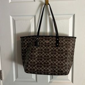 Coach Brown Leather Tote